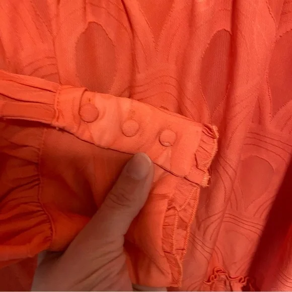 Ophelia Roe Women’s Tunic Blouse Size 2X Boho Flowy Peasant Tiered - Picture 8 of 12